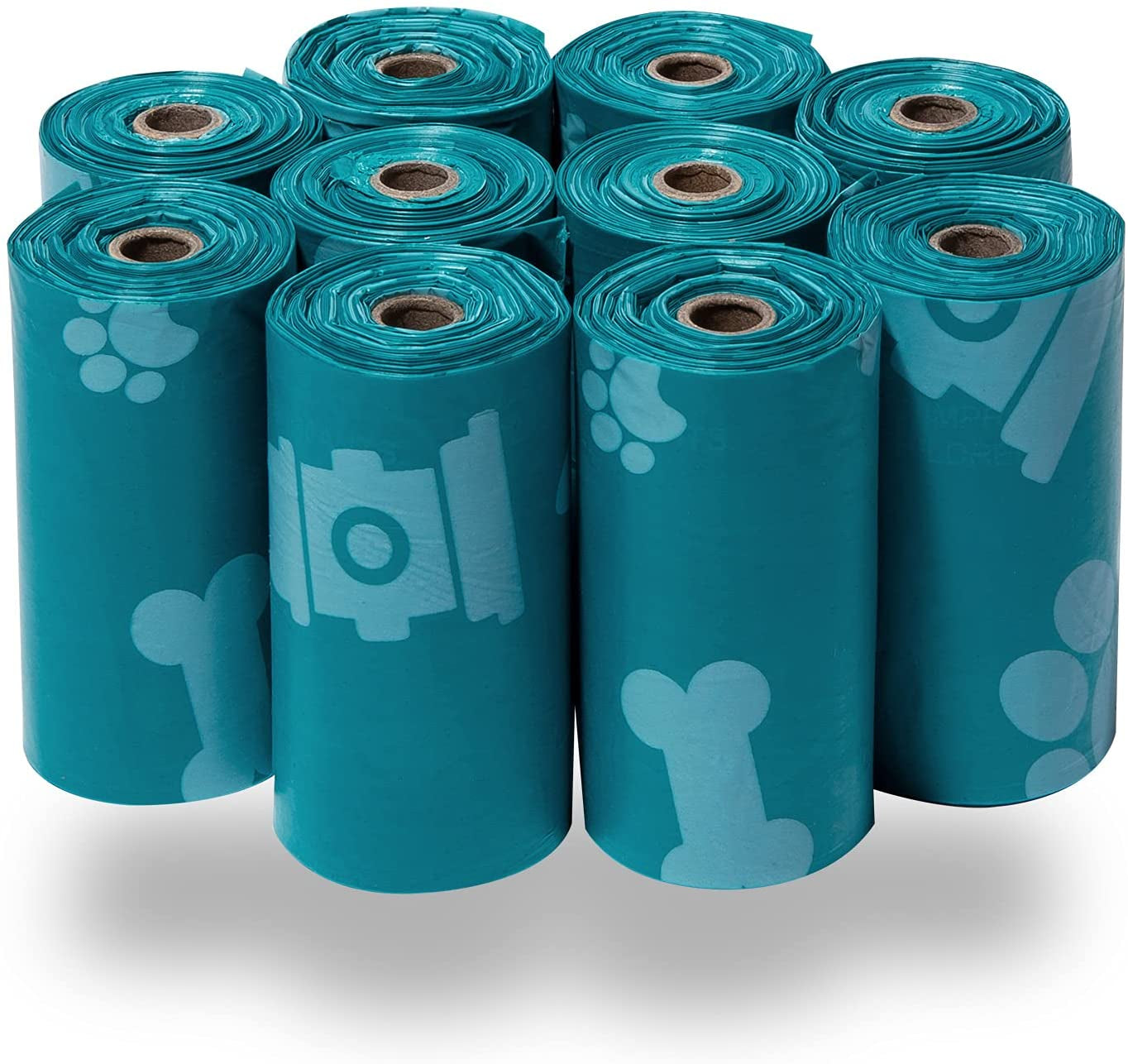 Dog Poop Bags for Waste Refuse Cleanup, Doggy Roll Replacements for Outdoor Puppy Walking and Travel, Leak Proof and Tear Resistant, Thick Plastic - Assorted, 150 Bags