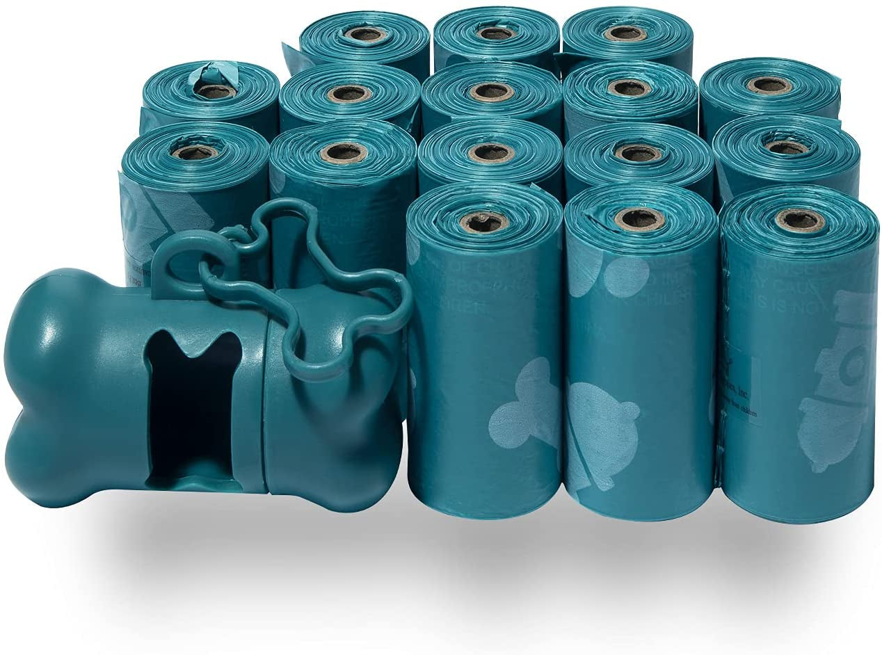 Dog Poop Bags for Waste Refuse Cleanup, Doggy Roll Replacements for Outdoor Puppy Walking and Travel, Leak Proof and Tear Resistant, Thick Plastic - Assorted, 150 Bags