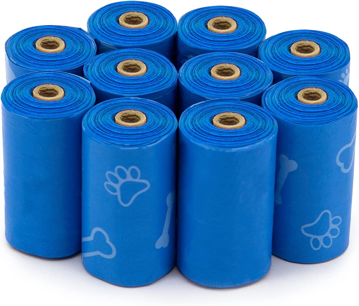 Dog Poop Bags for Waste Refuse Cleanup, Doggy Roll Replacements for Outdoor Puppy Walking and Travel, Leak Proof and Tear Resistant, Thick Plastic - Assorted, 150 Bags