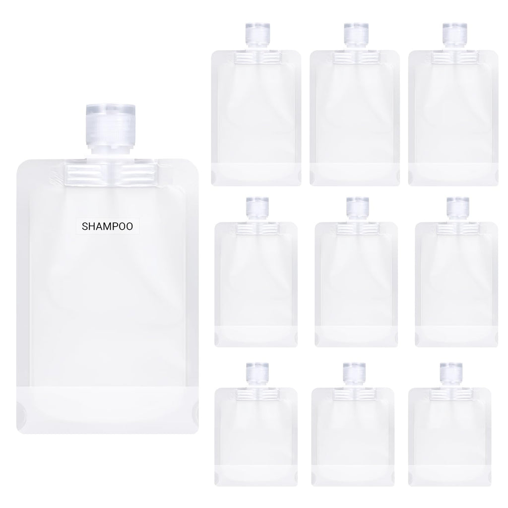 ASEVAT 9pack Leak Proof Empty Squeeze Pouches Refillable Travel Size Containers liquid travel pouches for Travel TSA Approved Travel Pouches for Toiletries for Lotion