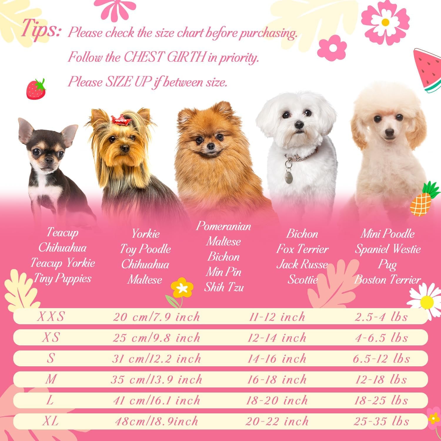 5 Pack Girl Dog Clothes Floral Summer Puppy Princess Bowknot Dog Dresses for Small Dogs Girl Clothes Cute Outfits for Boys Girls Pets Cats Dogs (X-Small, Floral Summer)