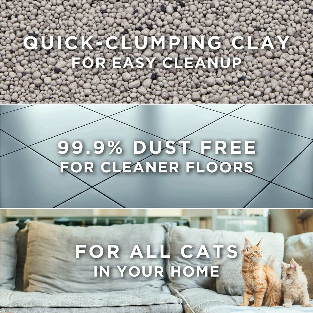 Purina  Free and Clean Clumping Cat Litter, Unscented, 35 Lb Pail