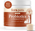 Organic Probiotics for Dogs & Cats with Prebiotics, 60 Scoops | USDA Organic Gut Health Powder Supplement with 12 Strains and 5 Billion Cfus for Immunity, Energy and Skin & Coat Health