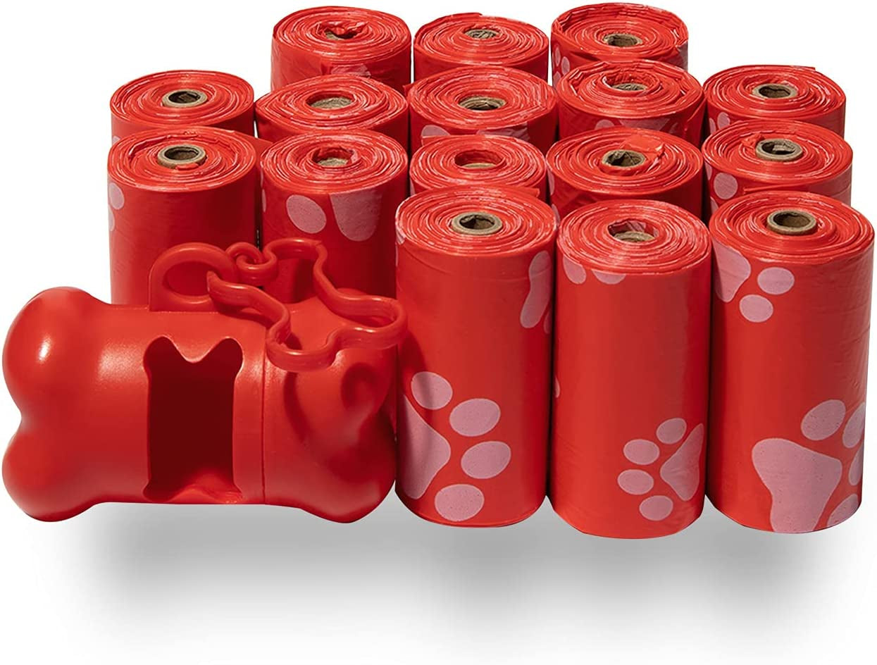 Dog Poop Bags for Waste Refuse Cleanup, Doggy Roll Replacements for Outdoor Puppy Walking and Travel, Leak Proof and Tear Resistant, Thick Plastic - Assorted, 150 Bags