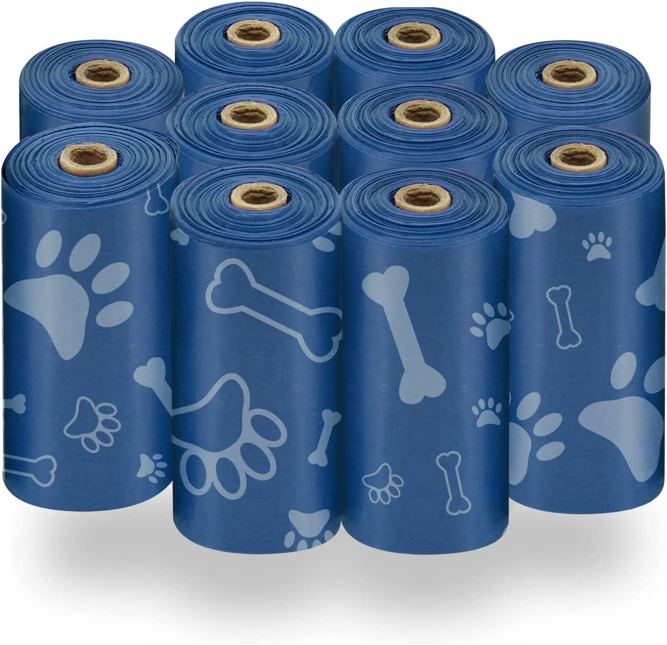 Dog Poop Bags for Waste Refuse Cleanup, Doggy Roll Replacements for Outdoor Puppy Walking and Travel, Leak Proof and Tear Resistant, Thick Plastic - Assorted, 150 Bags