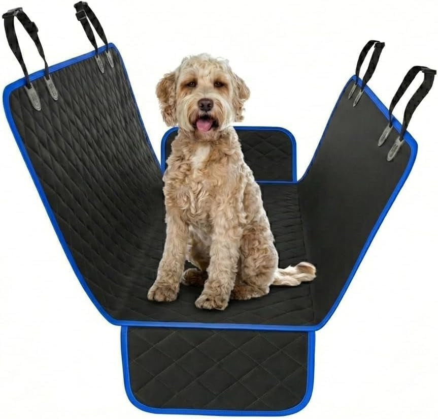 Dog Car Seat Cover for Back Seat, Waterproof Pet Hammock Protector, Durable Nonslip Seat Protection SUV Truck, Standard 53"X56", Orange